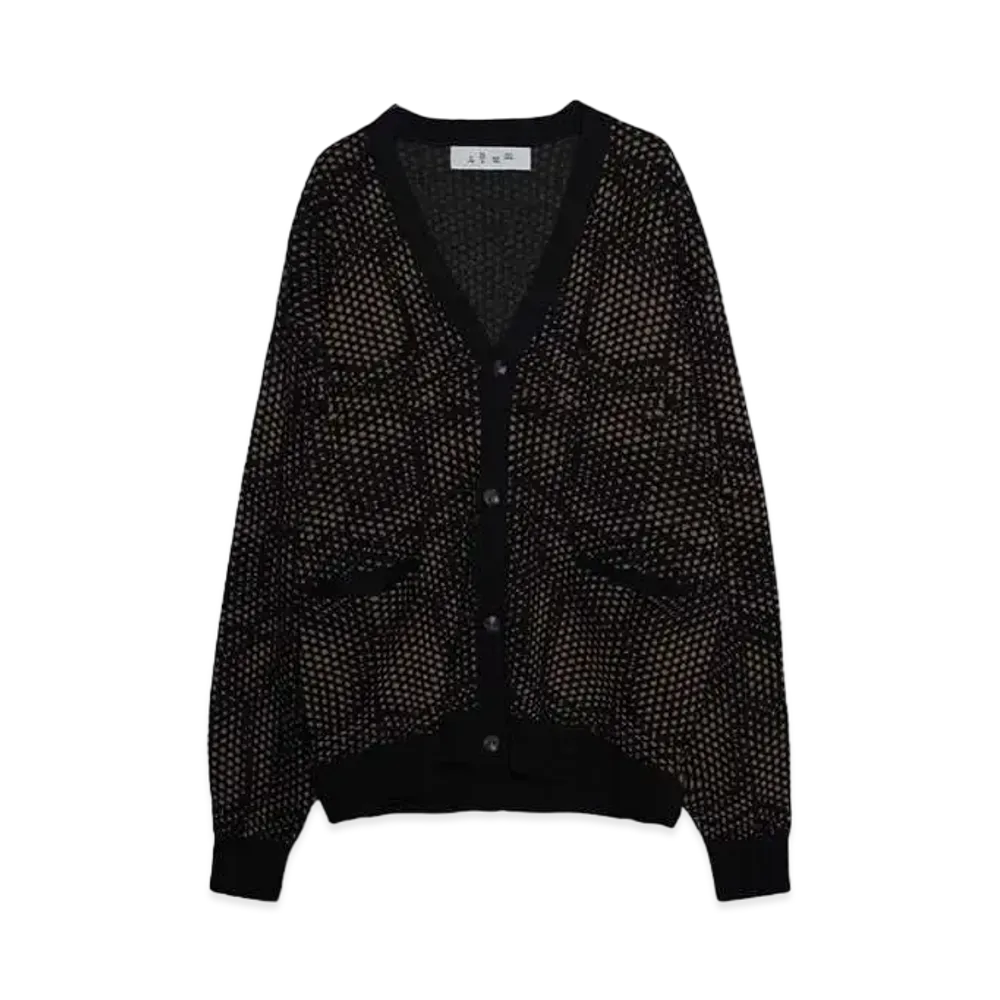Bal JACQUARD COTTON RAYLON CARDIGAN "BLACK"