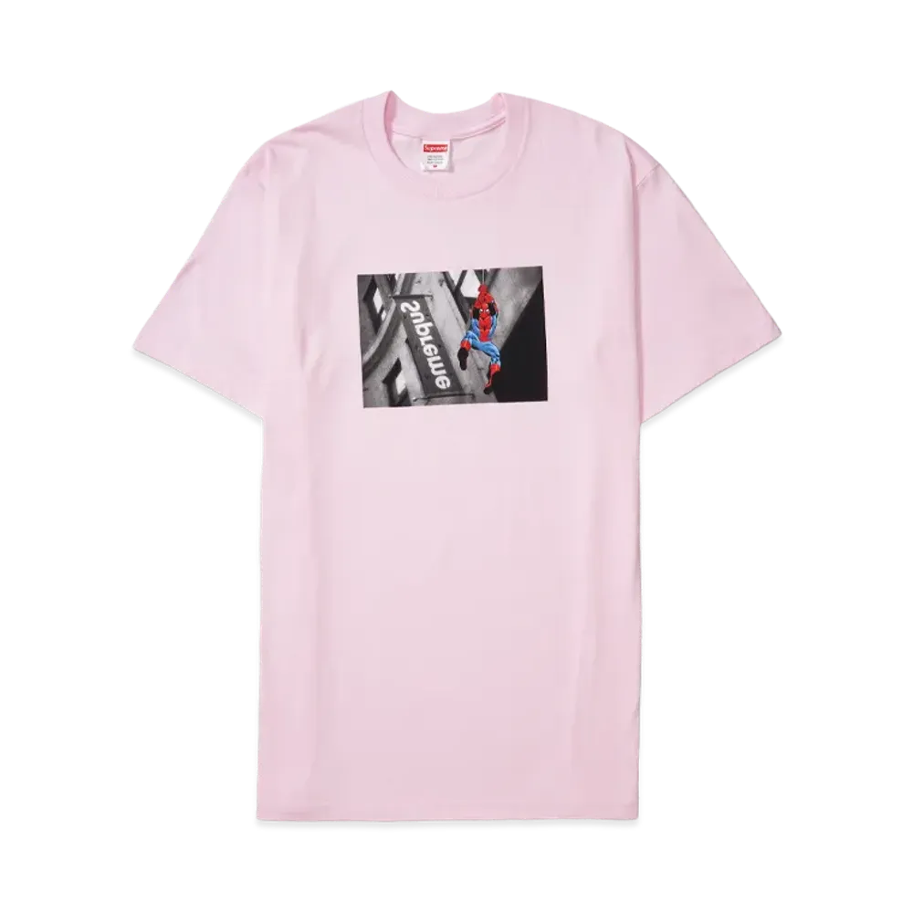 Supreme x Spider-Man Tee "Light Pink"