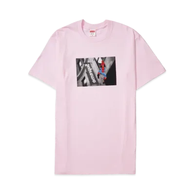 Supreme x Spider-Man Tee "Light Pink"