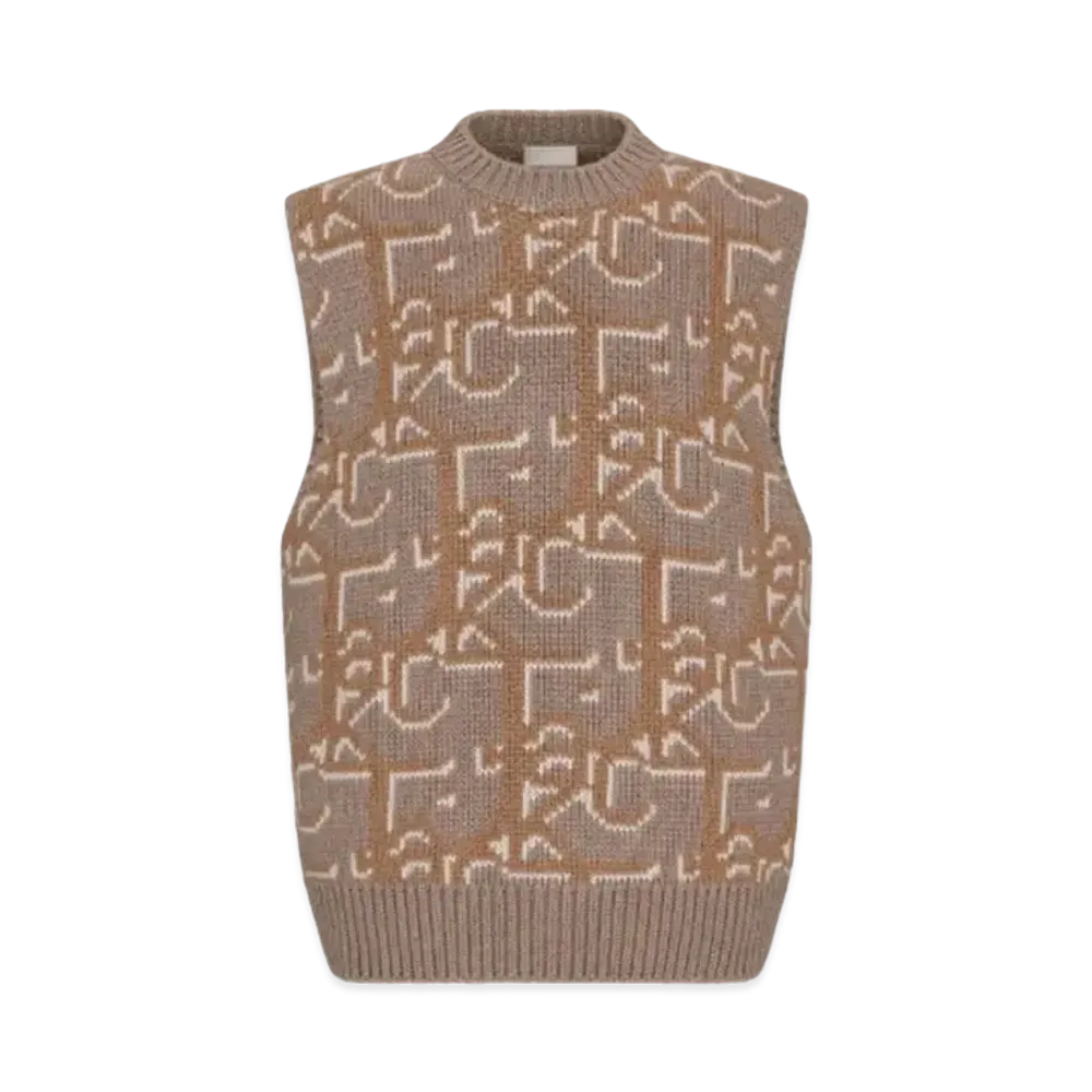 Dior x Cactus Jack Oversize No sleeve Sweater "Brown"