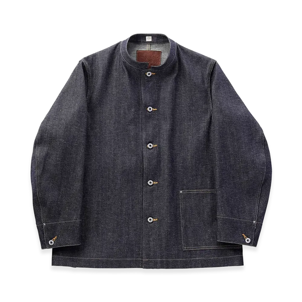 T.T Taiga Takahashi LOT.706 Stand Collar Denim Jacket "Raw Indigo"