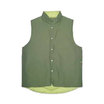 POP TRADING COMPANY quilted reversible vest "FOUR LEAF CLOVER"