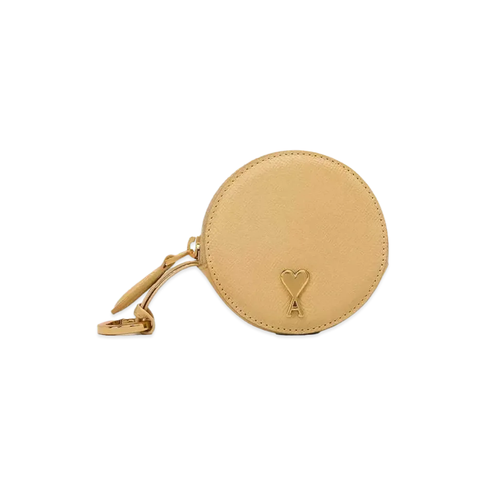 AMI PARIS Paris Paris Round Wallet "Citronella"