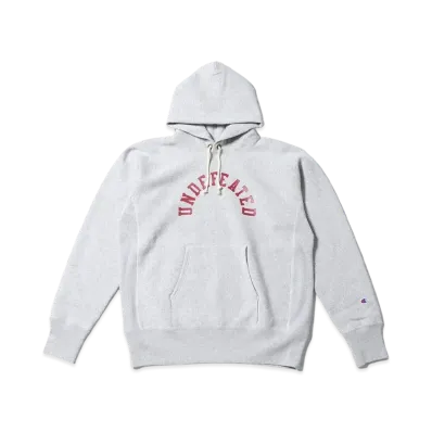 UNDEFEATED CHAMPION ARCH LOGO RW HOOD SWEAT - C8-Q141 "Gray"