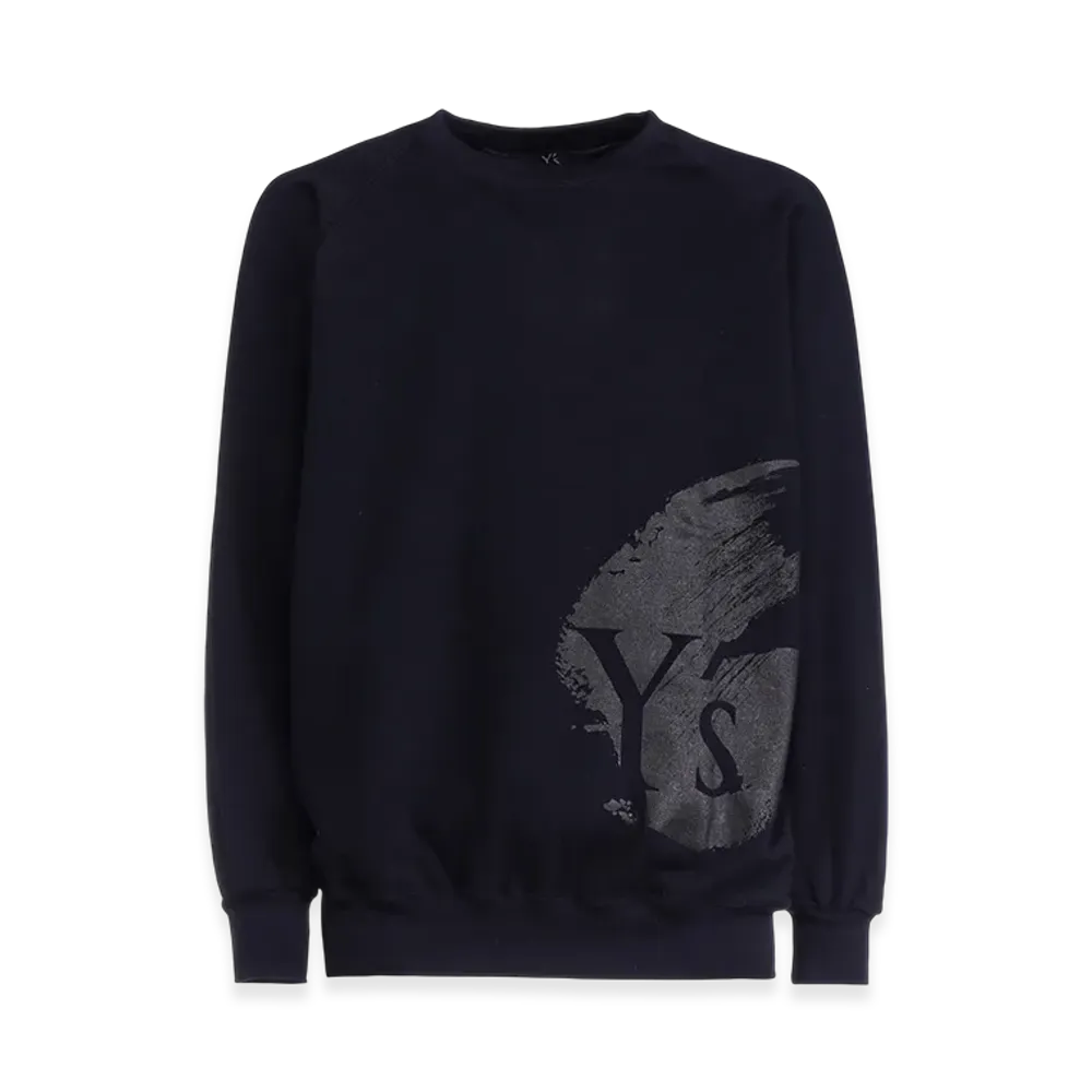 Y's Logo/Blush Print Sweatshirt "Navy"