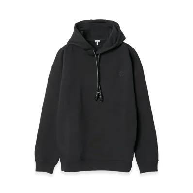 LOEWE Men's Relaxed Fit Hoodie in Cotton "Black"