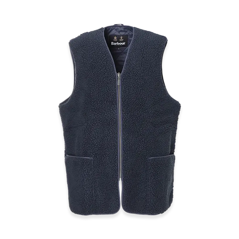 Barbour Berber Reversible Liner Vest "Navy"