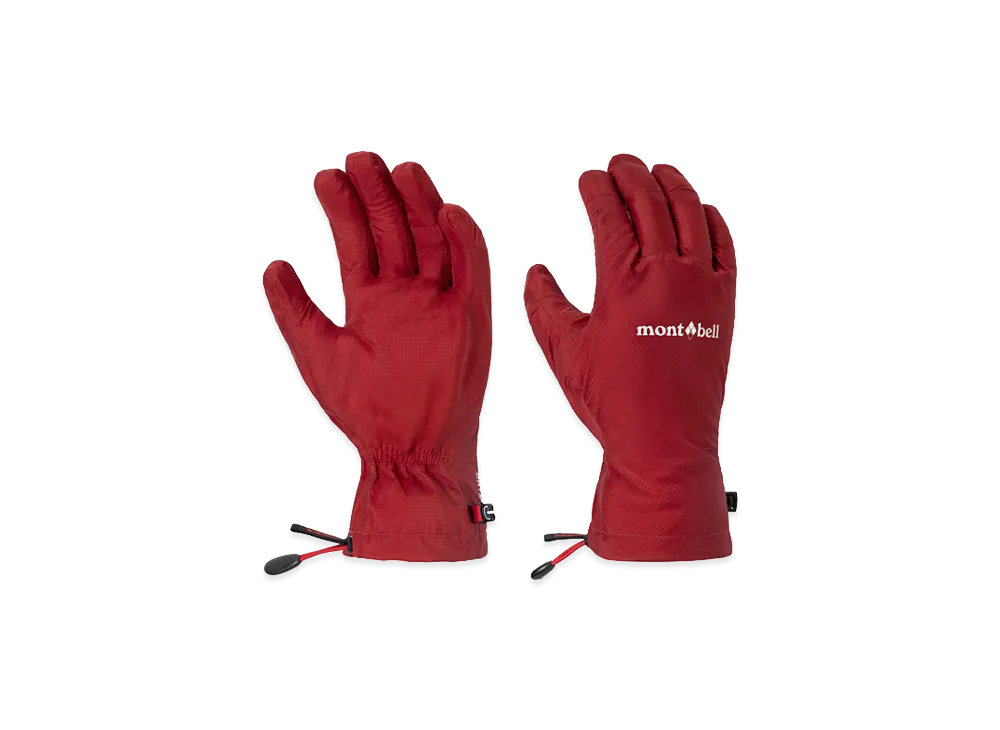 mont-bell Dry-Tec Rain Gloves "Wine Red"