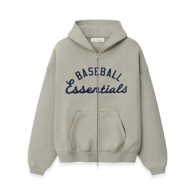 FEAR OF GOD ESSENTIALS MLB Full Zip Sport Hoodie "Seal"