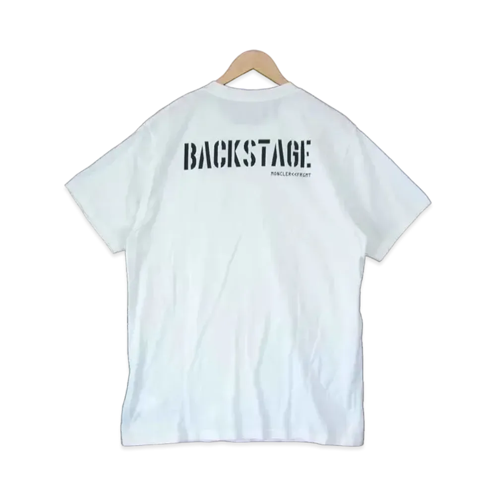 MONCLER x FRAGMENT Maglia T-Shirt Backstage "White"