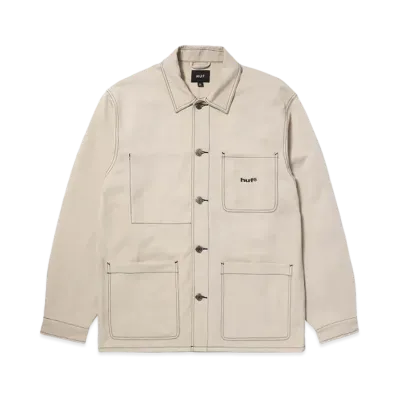 HUF Contrast Nylon Chore Jacket "Cream"