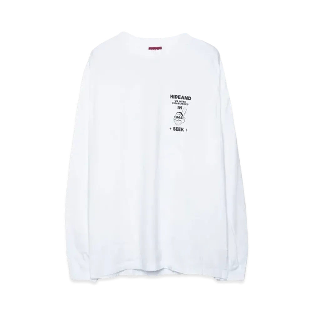 Hide and Seek Indian L/S Tee "WHITE"