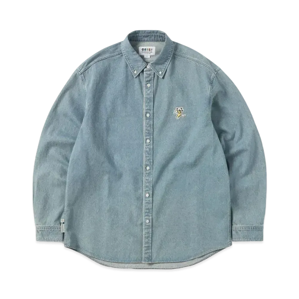 thisisneverthat GD Washed Denim Shirt "Light Blue"