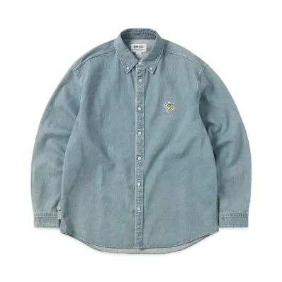 thisisneverthat GD Washed Denim Shirt "Light Blue"