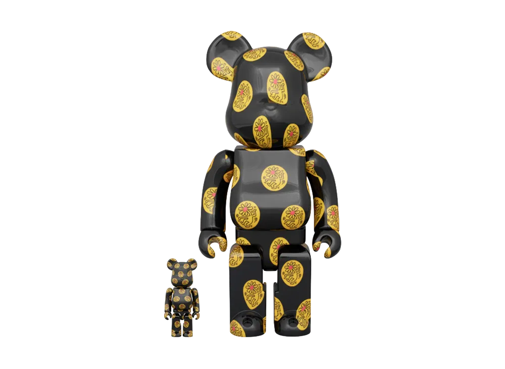MEDICOM TOY "BEARBRICK" Keith Haring 12Th Version 100% & 400%