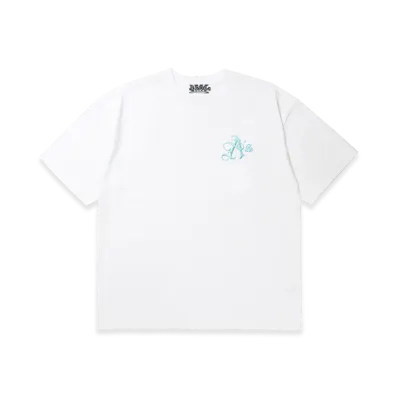 APHRODITEGANG A's Logo Embroidery S/S Tee "White/Blue"