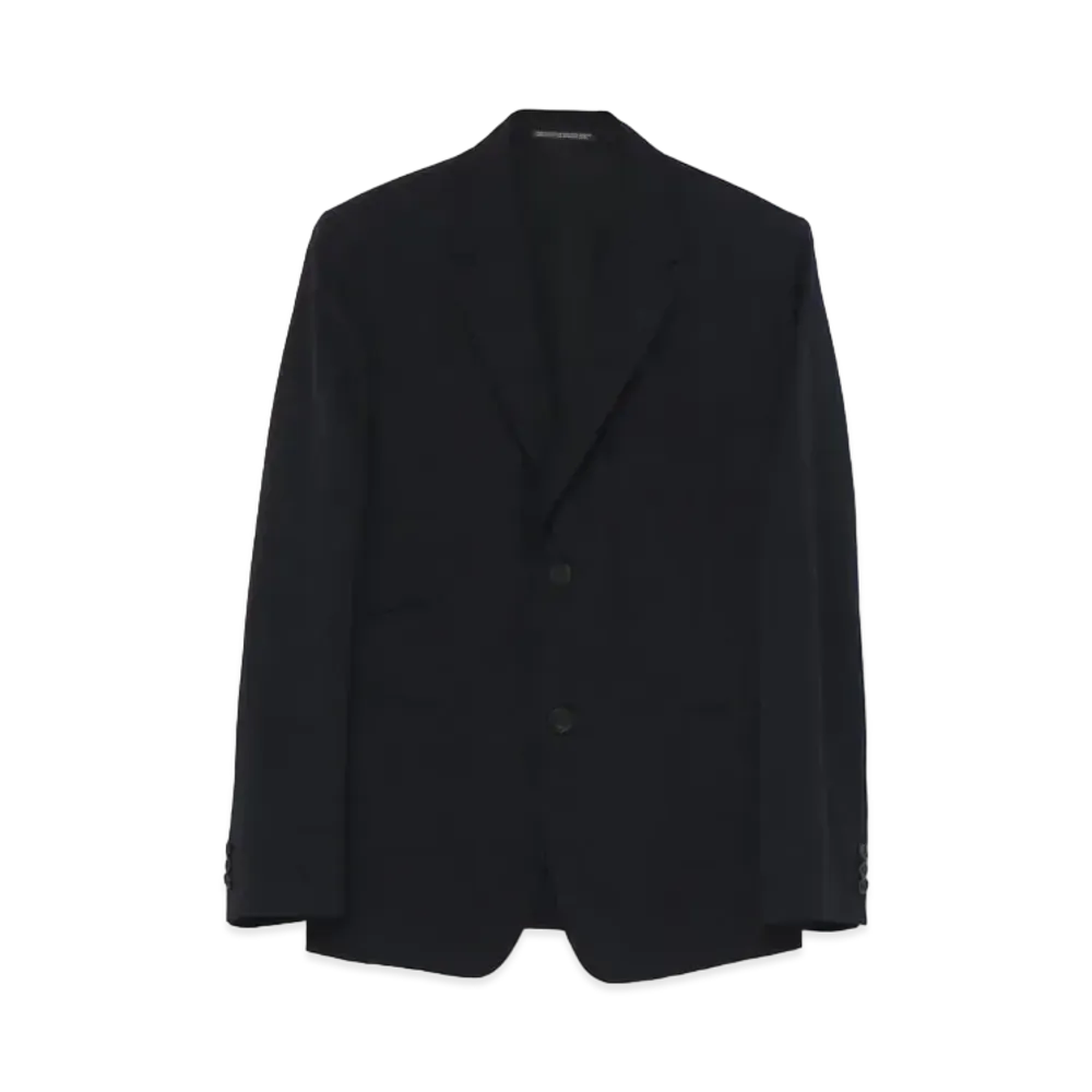 Yohji Yamamoto Pour Homme COSTUME D'HOMME SUITS GABARDINE 2BUTTON SINGLE JACKET "Navy"
