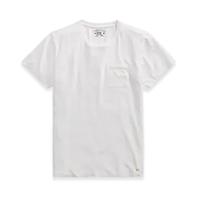 RRL Ralph Lauren Cotton Jersey Pocket T-shirt "White"