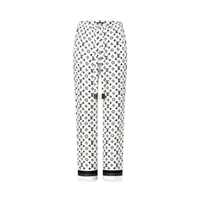 Louis Vuitton 3D Monogram Stripe Accent Pajama Pants "Blanc"