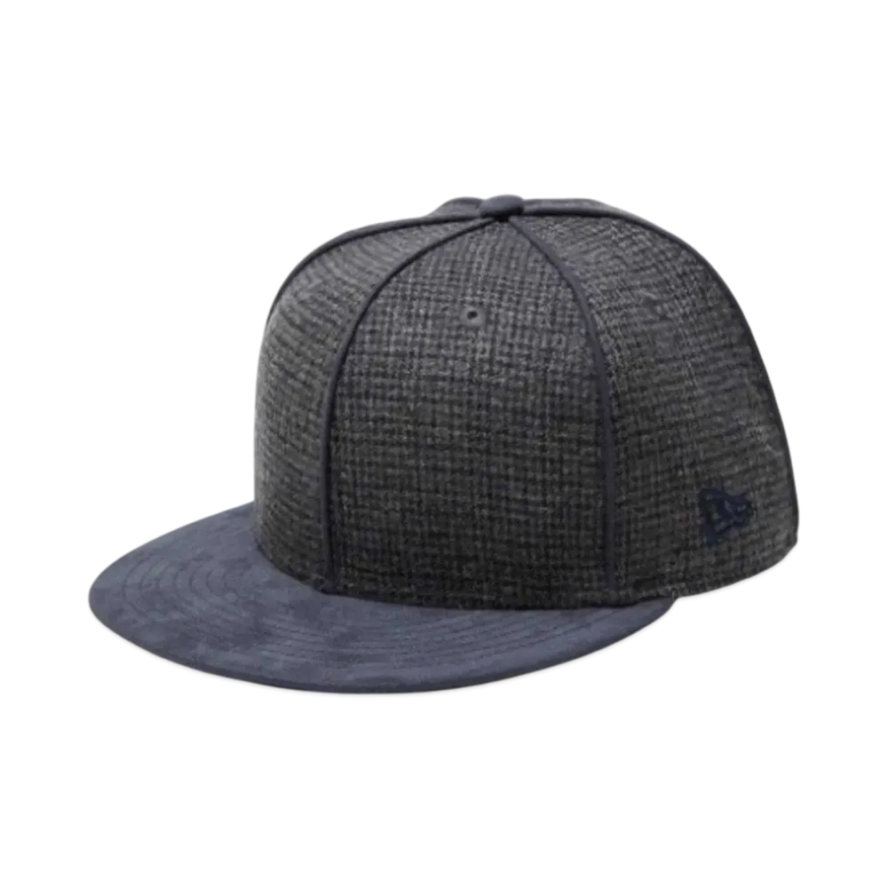 NEW ERA 59Fifty Gun Club Check Suede Visor "Gray/Navy"