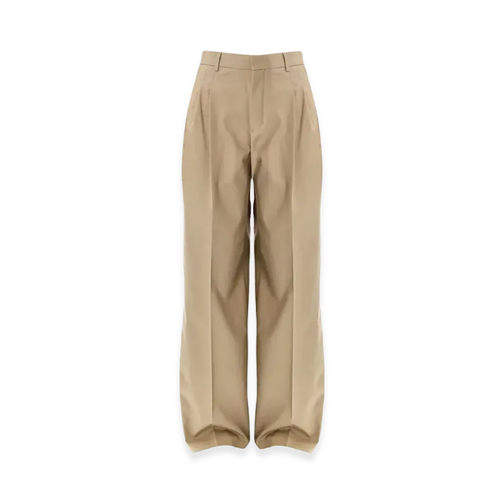 AMI PARIS Women's Trousers "Beige"