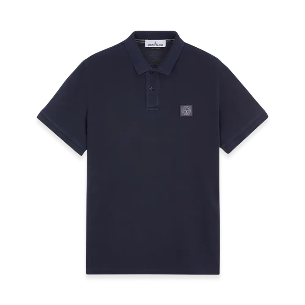 Stone Island 2SC67 Pigment Dyed Short Sleeve Polo Shirt - 24SS "Navy Blue"