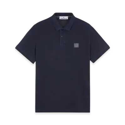 Stone Island 2SC67 Pigment Dyed Short Sleeve Polo Shirt - 24SS "Navy Blue"