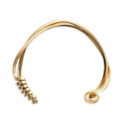 Bottega Veneta Twist Necklace "Yellow Gold"