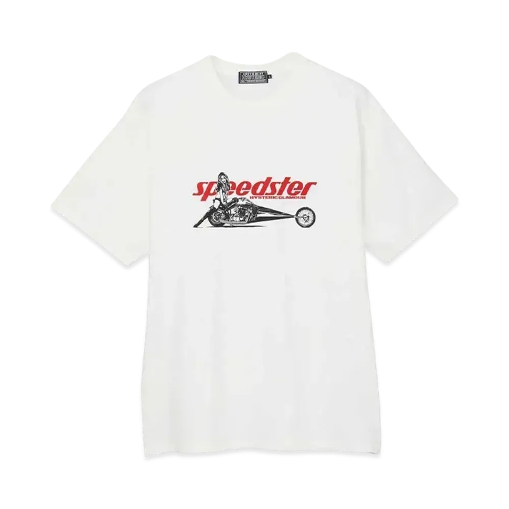 HYSTERIC GLAMOUR Speedster T-Shirt "White"