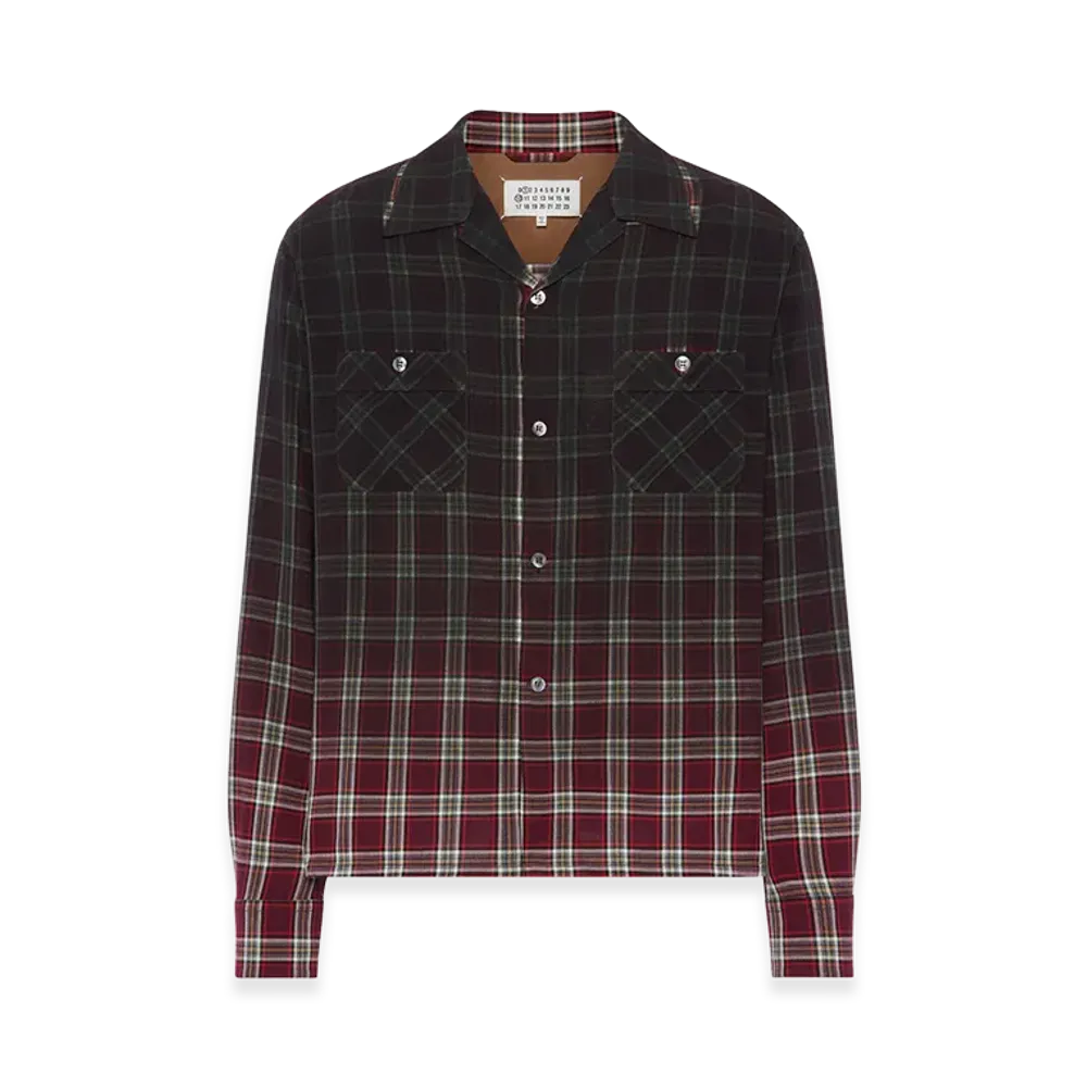 Maison Margiela Faded Check Shirt "Bordeaux"