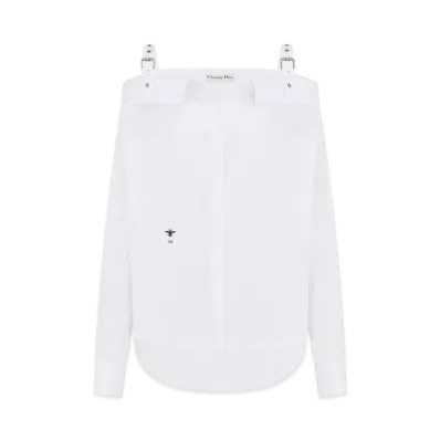 Dior Women's Blouse Cotton Poplin "White"