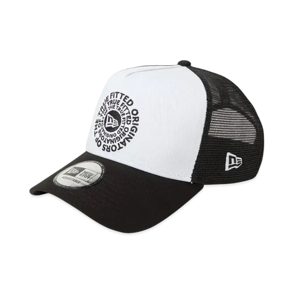 NEW ERA 9Forty A-Frame Tracker Circle OOTTF "White/Black"