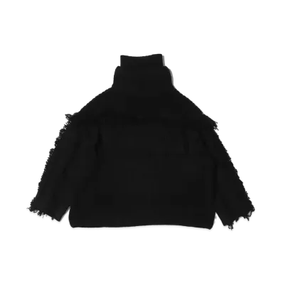 atmos pink Fringe Knit "Black"