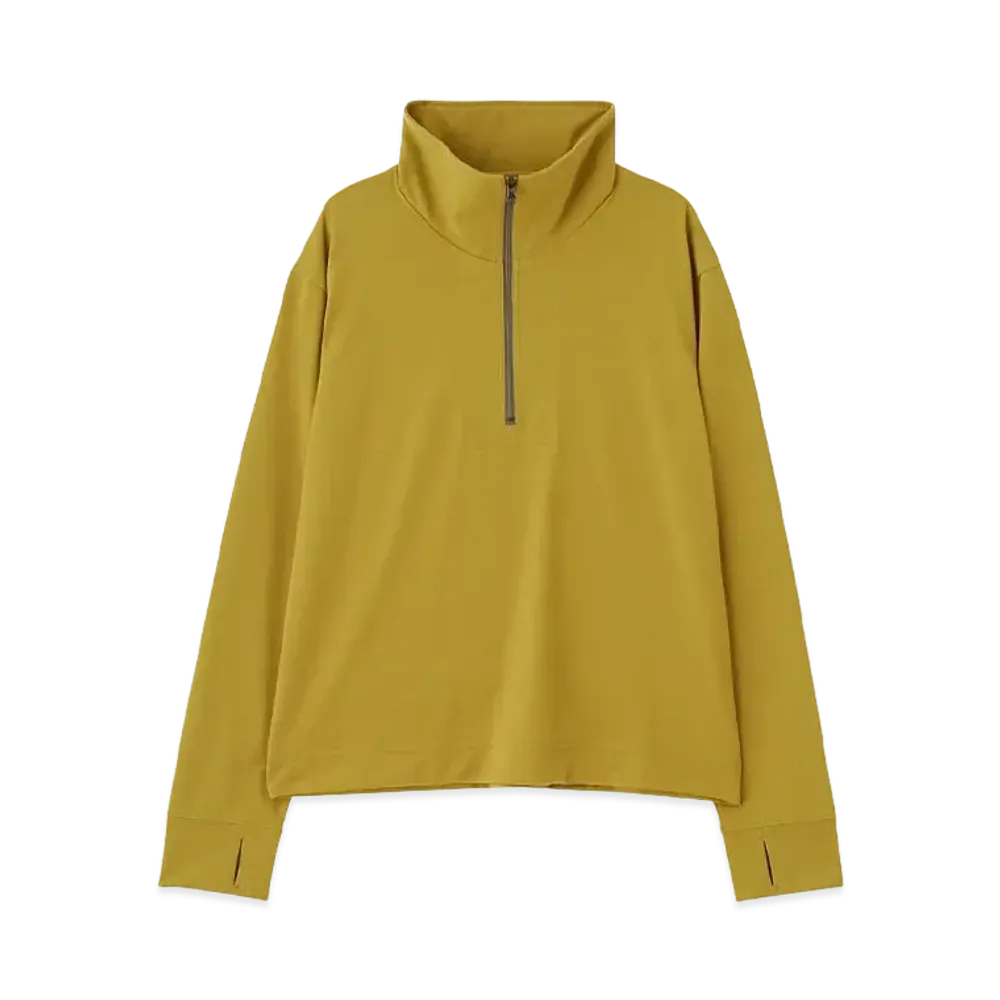 MIZUNO For Margaret Howell Women's Half Zip Shirt "Tumeric"