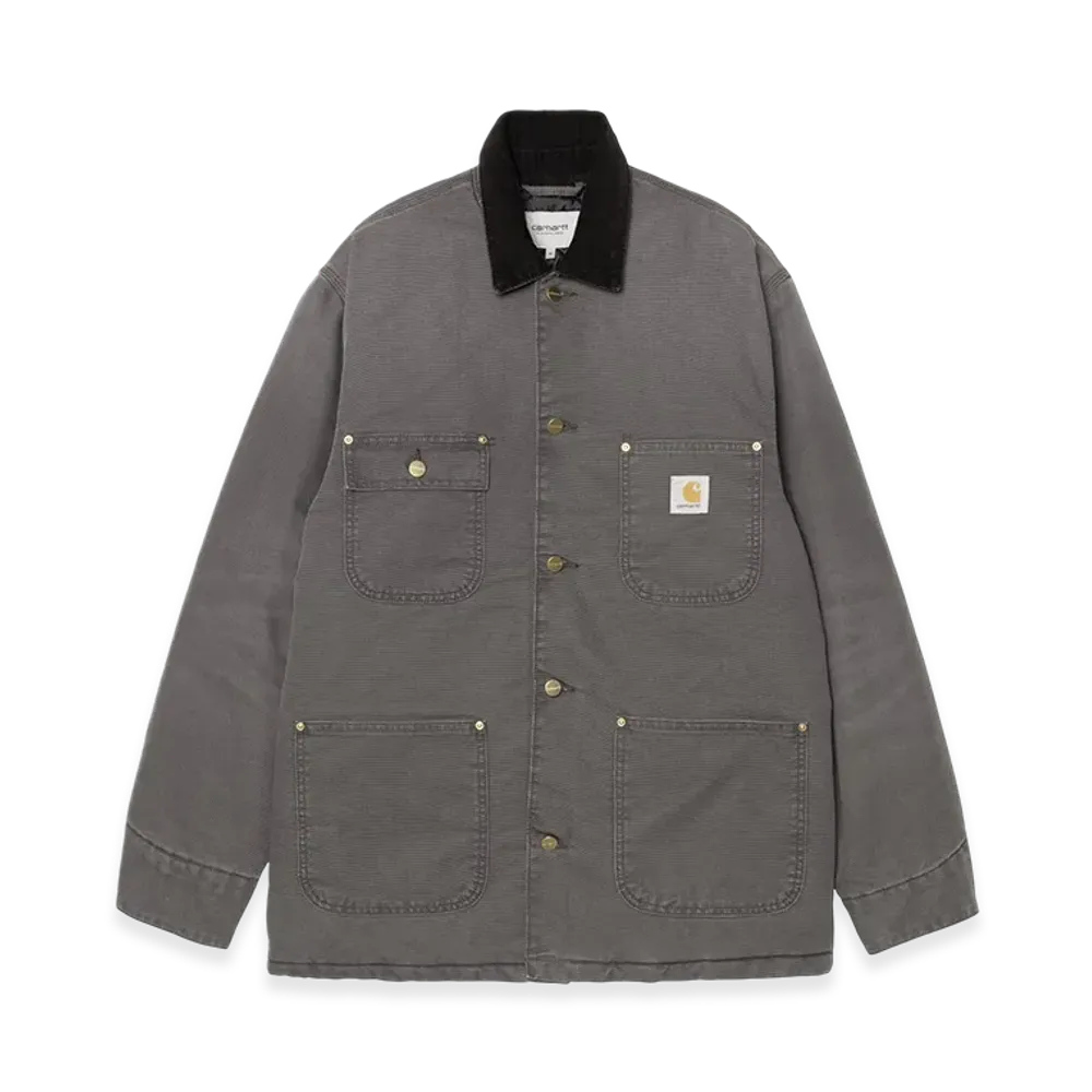 Carhartt WIP OG Chore Coat "Graphite/Black(Stone Canvas)"