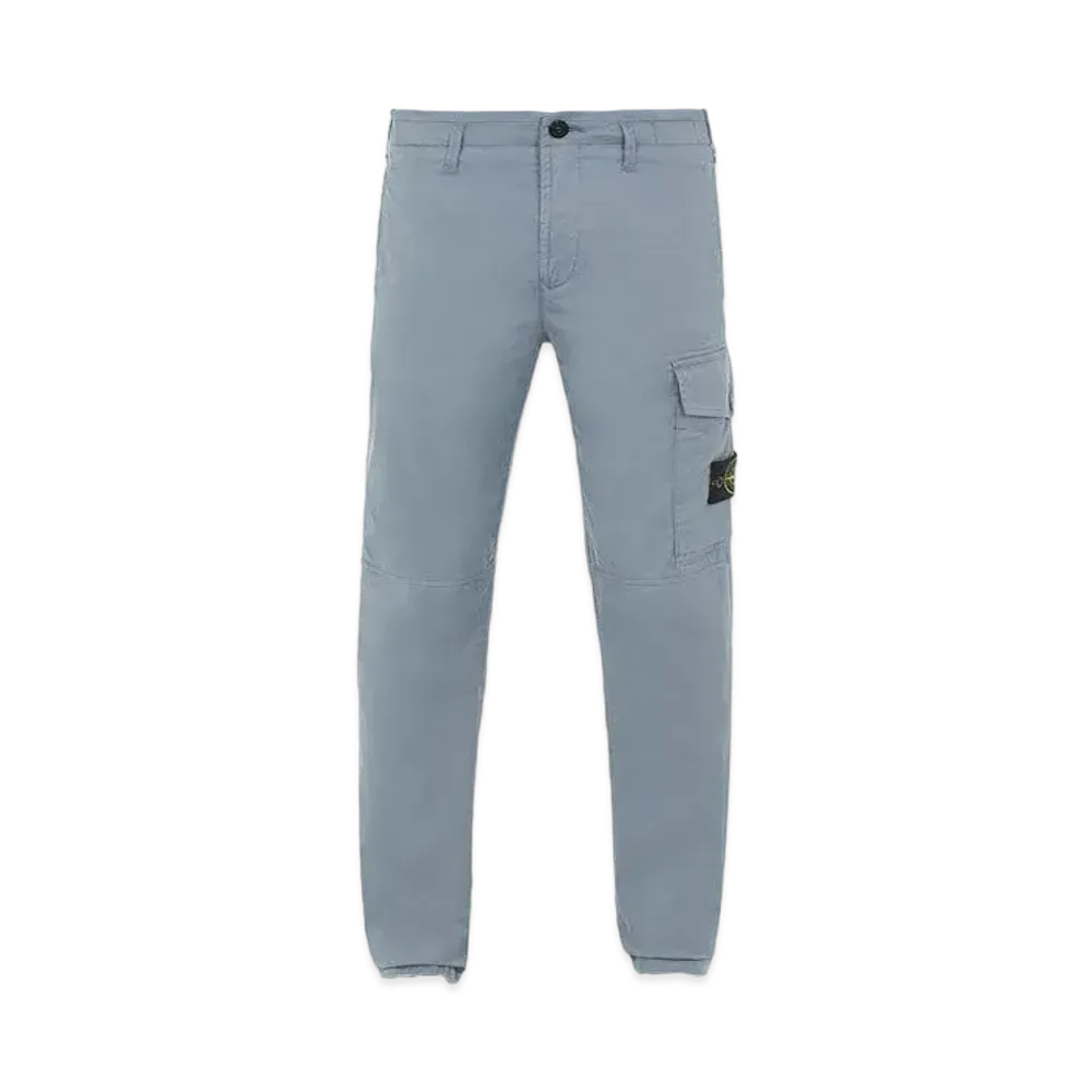 Stone Island 31410 STRETCH COTTON GABARDINE_SLIM FIT "Pastel Blue"