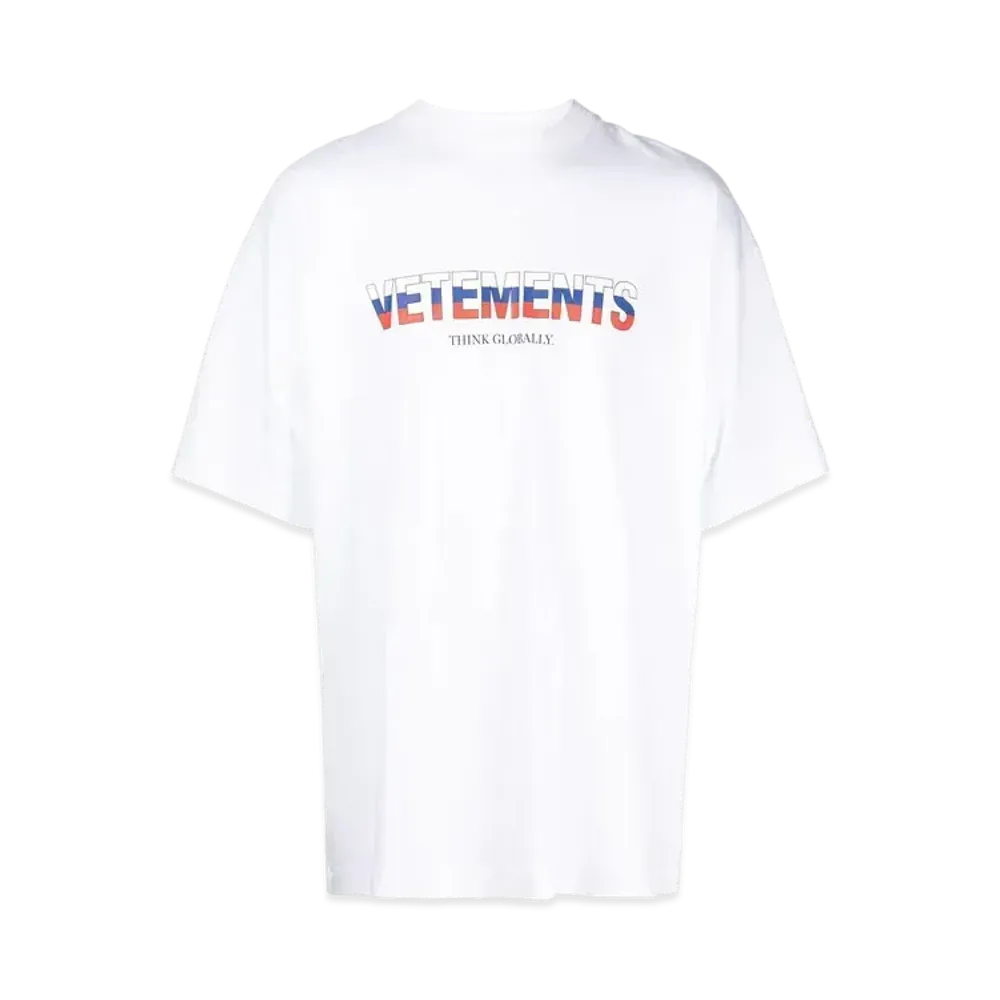 VETEMENTS Russia Logo Tee "White"