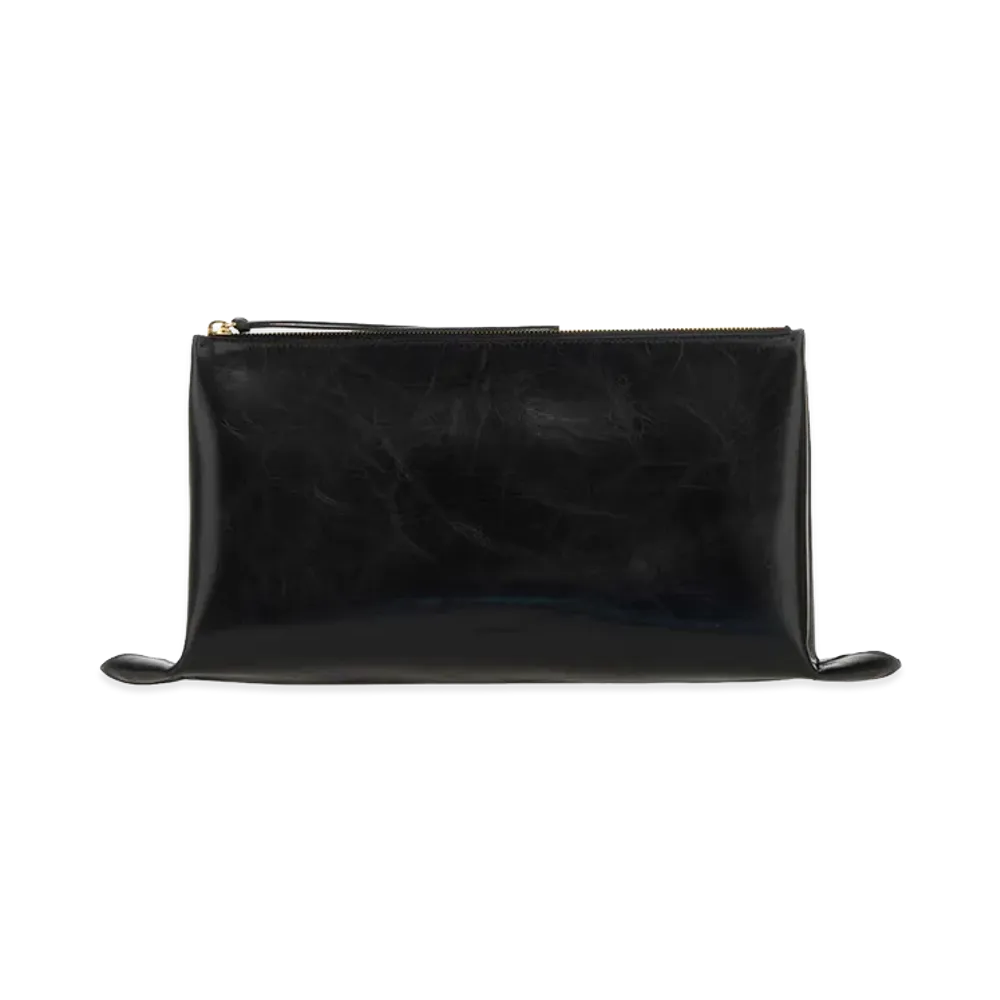 Jil Sander Women's Leather Medium Clutch "Black"