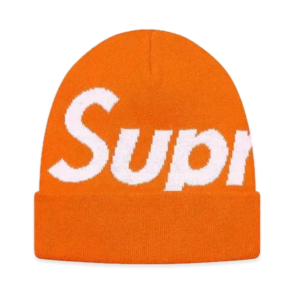 Supreme Big Logo Beanie (FW17) "Orange"