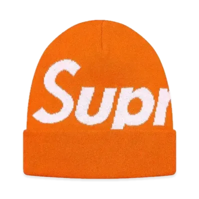 Supreme Big Logo Beanie (FW17) "Orange"