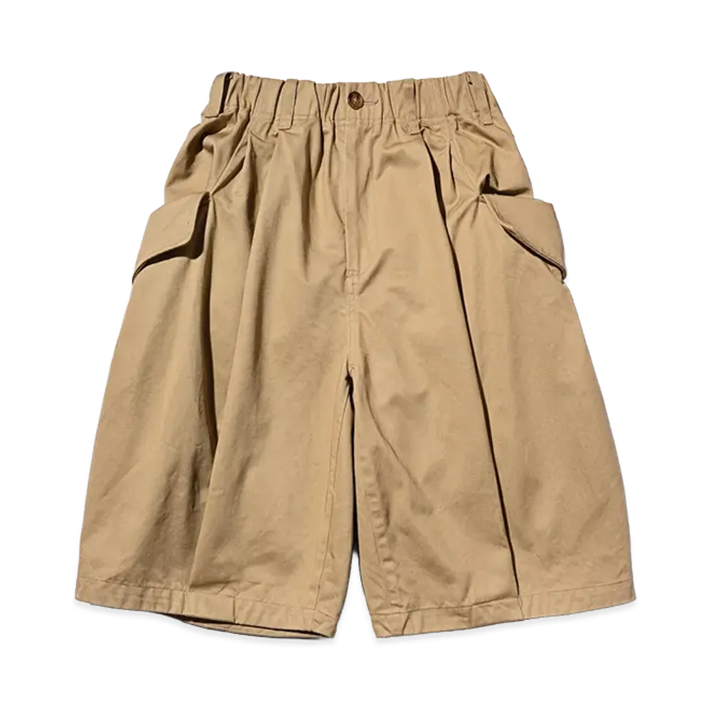 CLESSTE Flap Wide Balloon Half Pants "Beige"