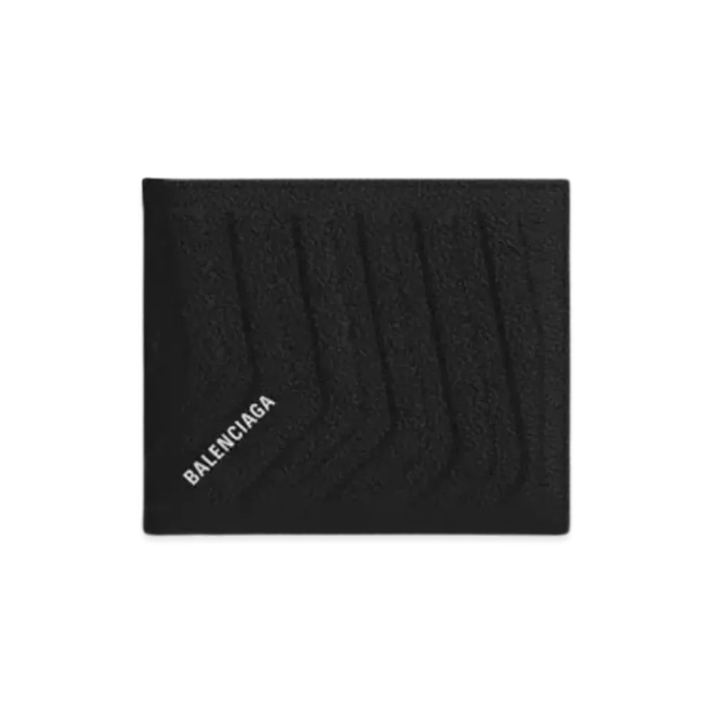 BALENCIAGA Car Square Folding Wallet "Black"