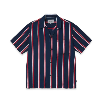 Carhartt WIP S/S Gelder Shirt "Gelder Stripe Mizar"
