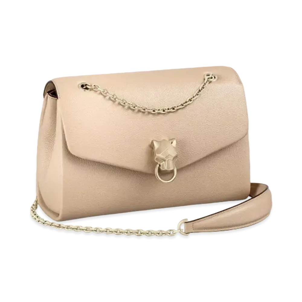 Cartier Small Model Chain Bag, Panthere de Cartier "Light Beige"