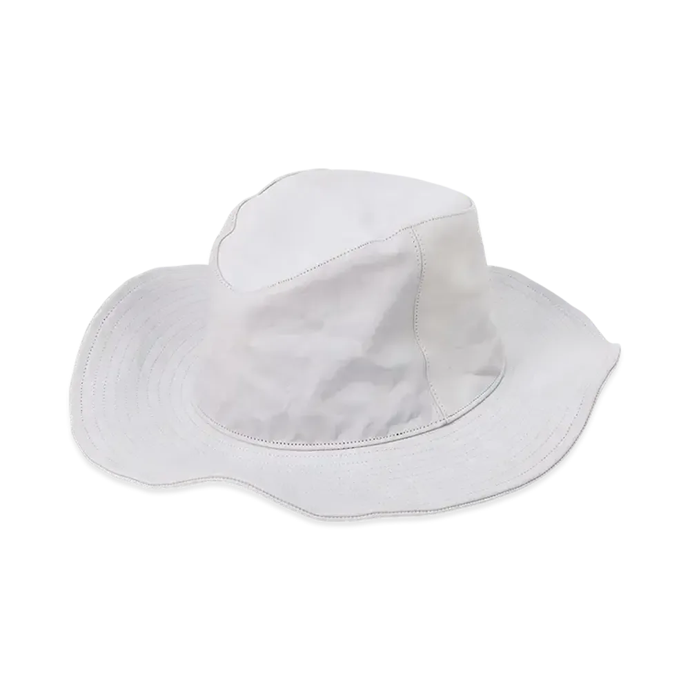 Yohji Yamamoto POUR HOMME Backlash Calf Skin Ten-Gallon Hat "White"