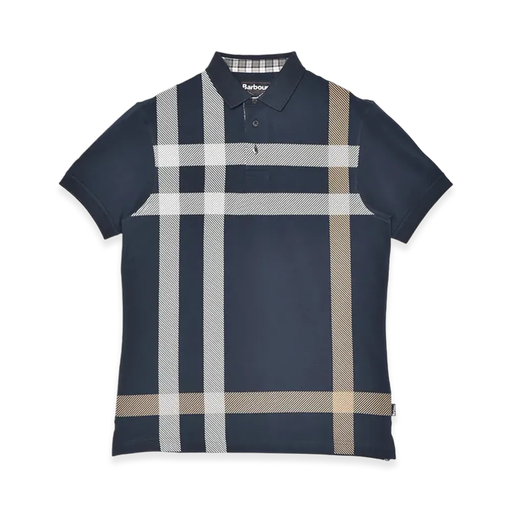 Barbour Brain Polo Shirt "Navy/Pine"