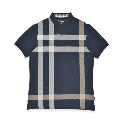 Barbour Brain Polo Shirt "Navy/Pine"