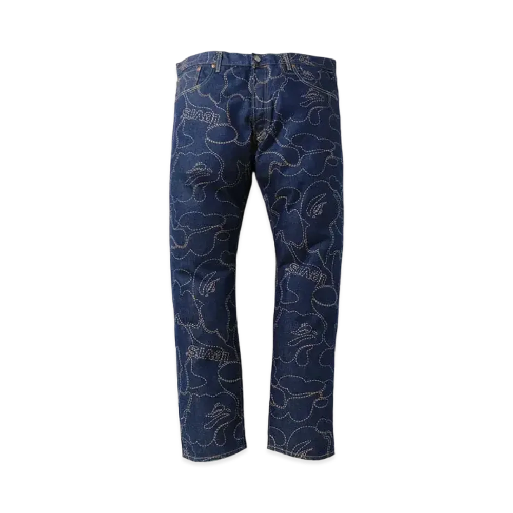A BATHING APE x Levi's CAMO 501 '93 MODEL "Indigo"
