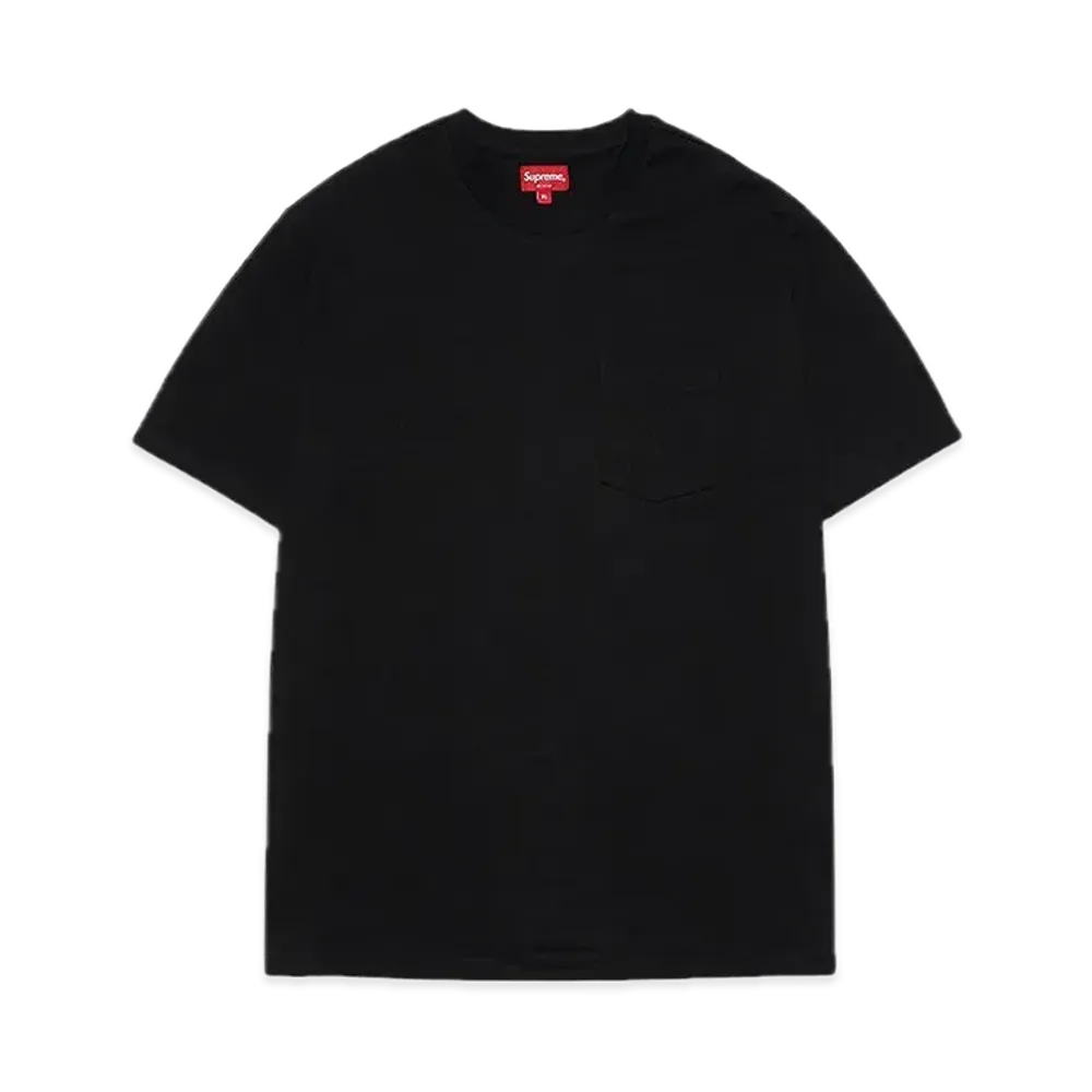 Supreme Laser Cut S Logo Pocket Tee "Black"