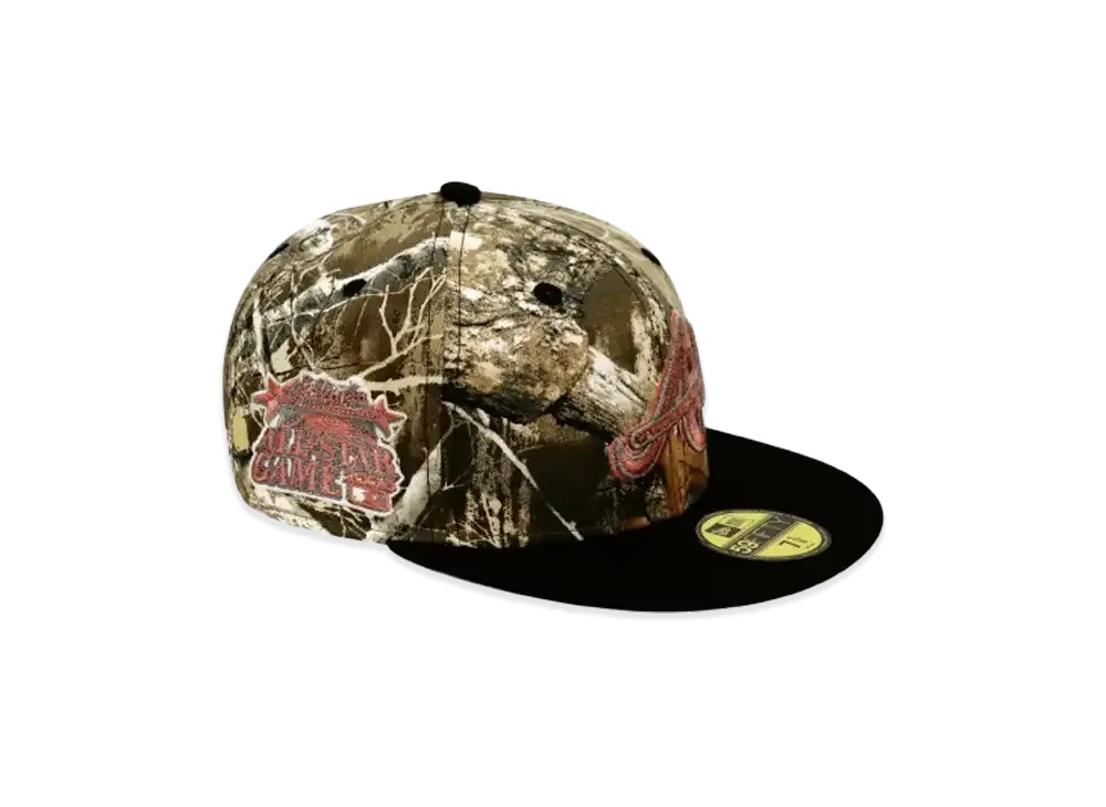 NEW ERA x THE CAP 59Fifty Black Real Tree Atlanta Braves "Tree Camo/Black"